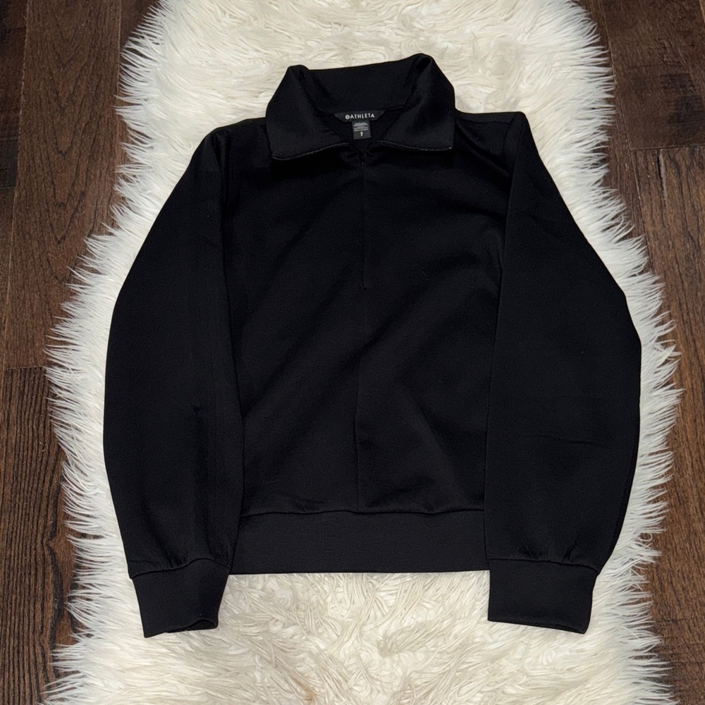Trendy Black Athleta 1/4 Zip Pullover